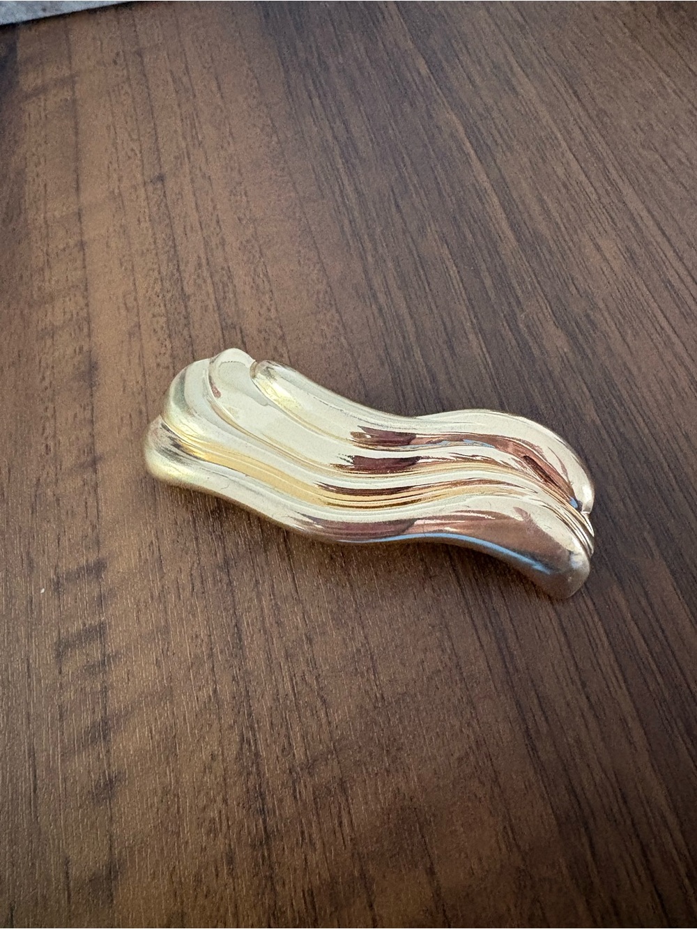 Sculptural Gold-Tone Hair Clip